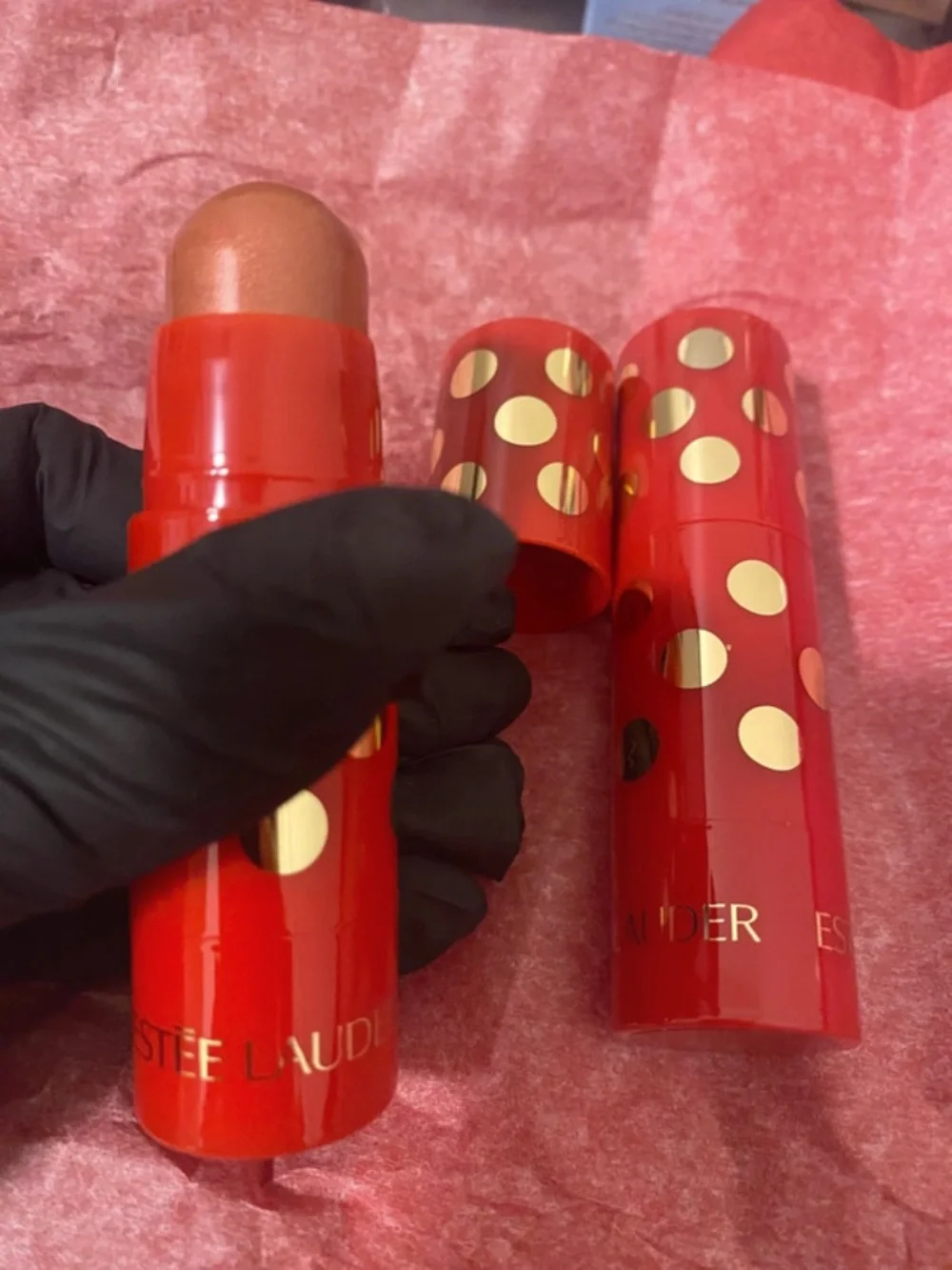 1 Estee Lauder Highlighting Cream Stick - Red & Gold Packaging
